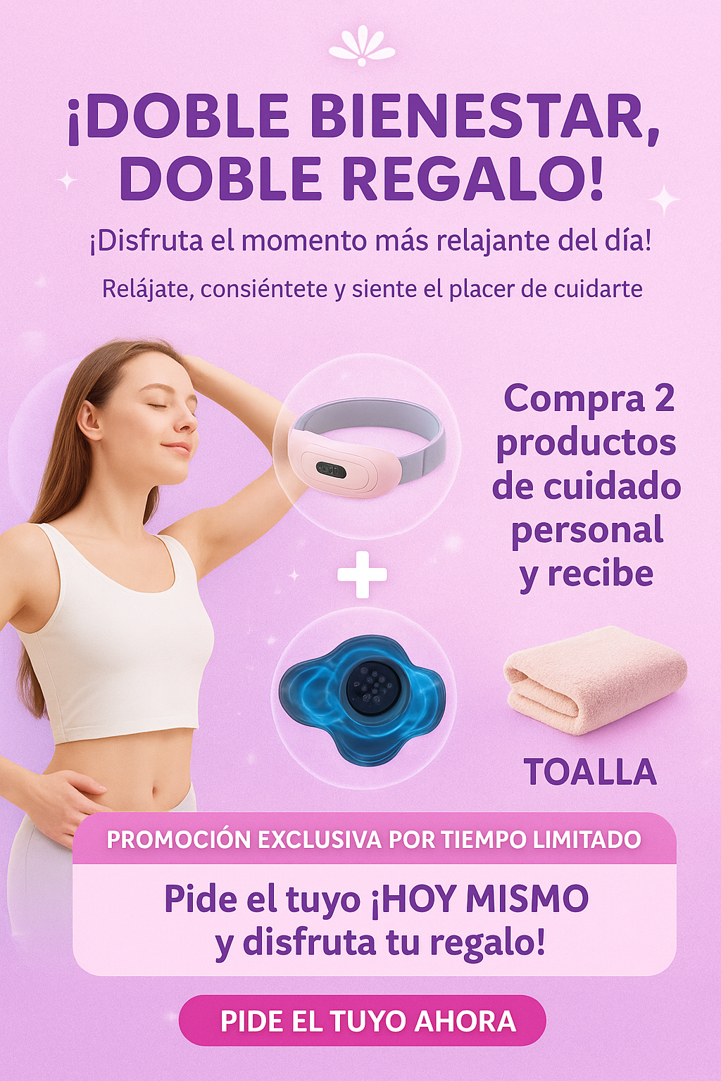 SYNCOCALOR -  - Cinturón Térmico para Cólicos y Dolor Muscular